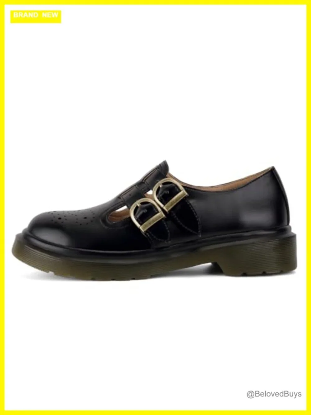 Chunky Platform Mary Janes with Double Buckle Straps 90s Vintage Style Loafers
